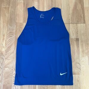 Nike Dri-FIT Mesh Tank Top in Blue